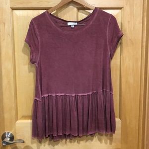 Ten Sixty Sherman Purple Tee size S